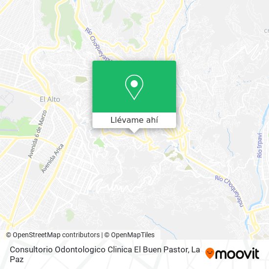 Mapa de Consultorio Odontologico Clinica El Buen Pastor