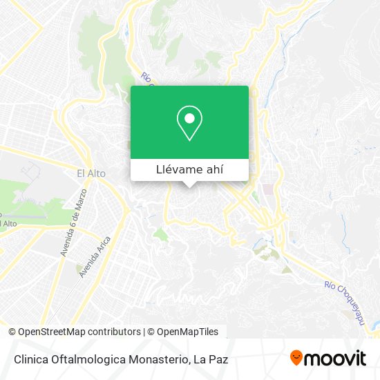 Mapa de Clinica Oftalmologica Monasterio