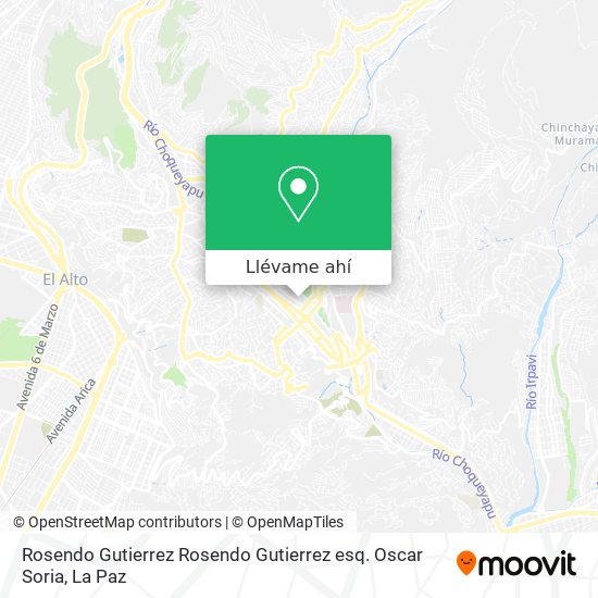 Mapa de Rosendo Gutierrez Rosendo Gutierrez esq. Oscar Soria