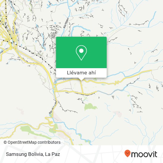 Mapa de Samsung Bolivia
