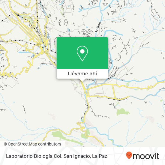 Mapa de Laboratorio Biología Col. San Ignacio