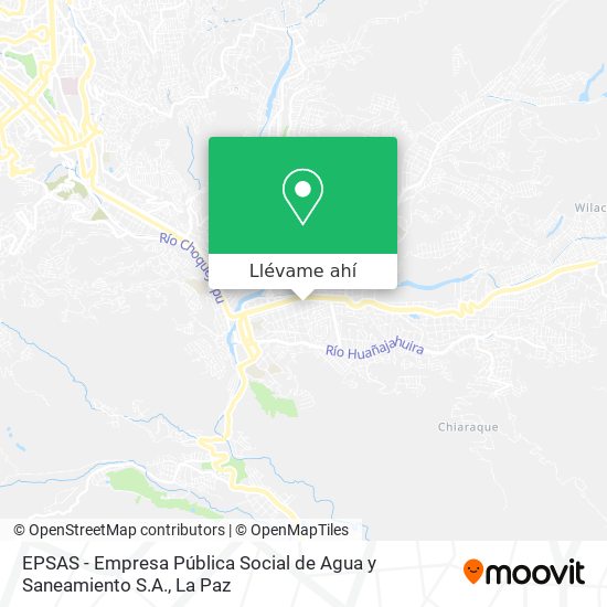 Mapa de EPSAS - Empresa Pública Social de Agua y Saneamiento S.A.