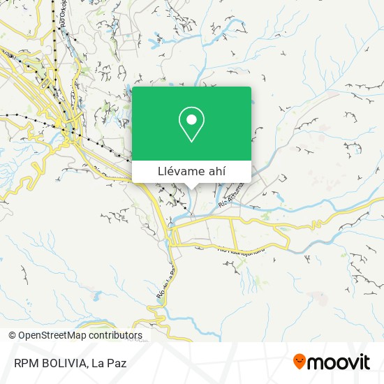 Mapa de RPM BOLIVIA
