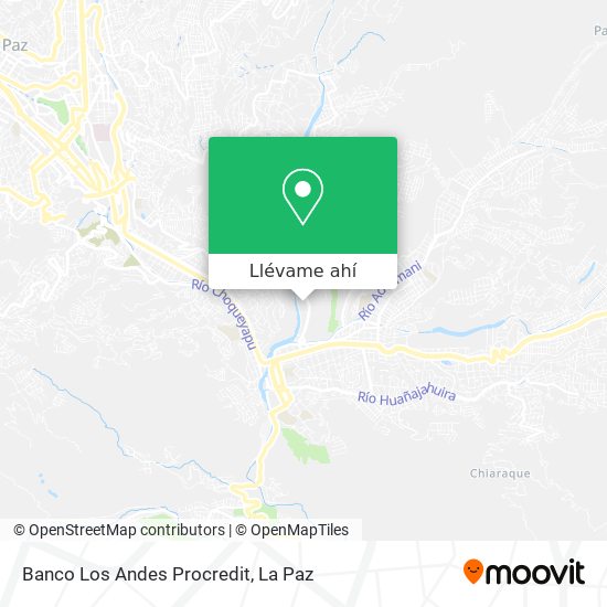 Mapa de Banco Los Andes Procredit