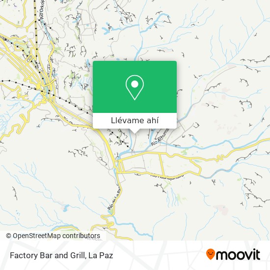 Mapa de Factory Bar and Grill
