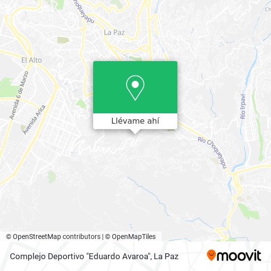 Mapa de Complejo Deportivo "Eduardo Avaroa"