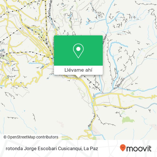 Mapa de rotonda Jorge Escobari Cusicanqui