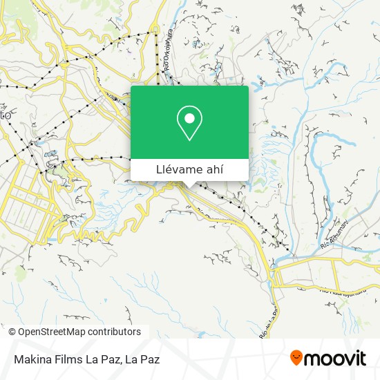 Mapa de Makina Films La Paz