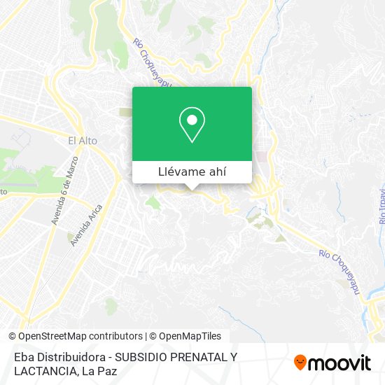 Mapa de Eba Distribuidora - SUBSIDIO PRENATAL Y LACTANCIA