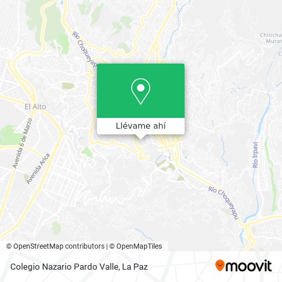 Mapa de Colegio Nazario Pardo Valle