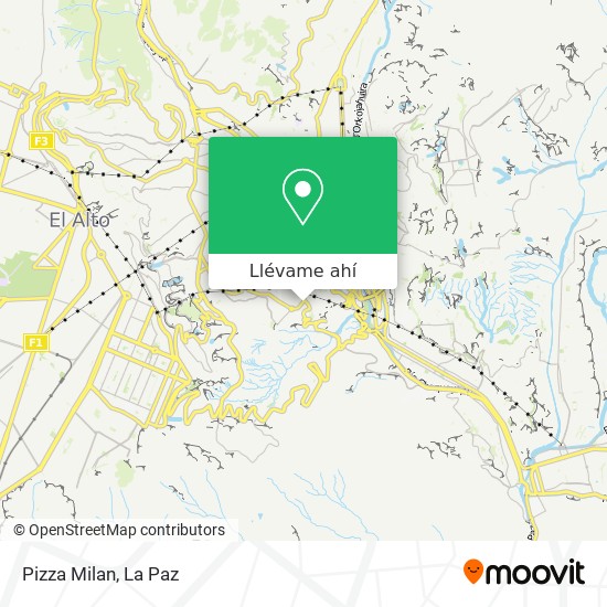 Mapa de Pizza Milan