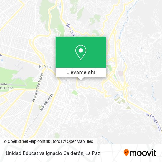 Mapa de Unidad Educativa Ignacio Calderón
