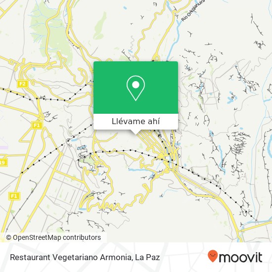 Mapa de Restaurant Vegetariano Armonia