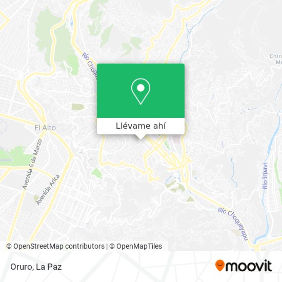Mapa de Oruro