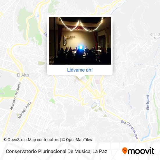 Mapa de Conservatorio Plurinacional De Musica