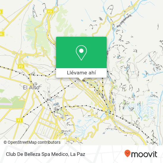 Mapa de Club De Belleza Spa Medico