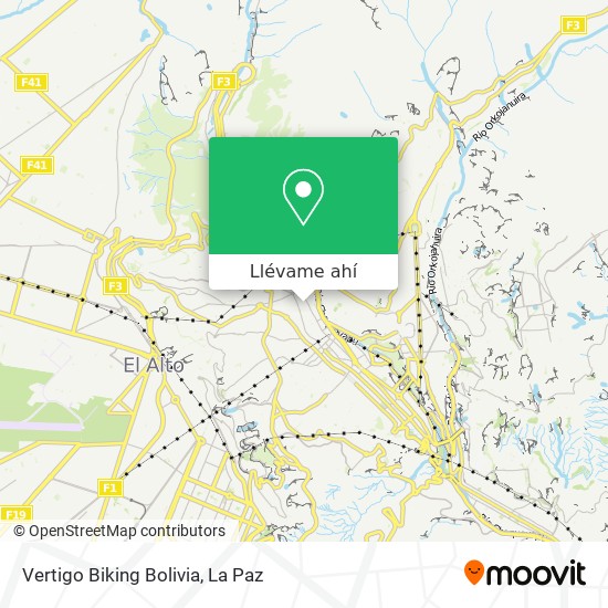 Mapa de Vertigo Biking Bolivia