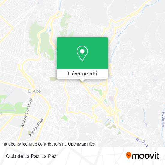 Mapa de Club de La Paz