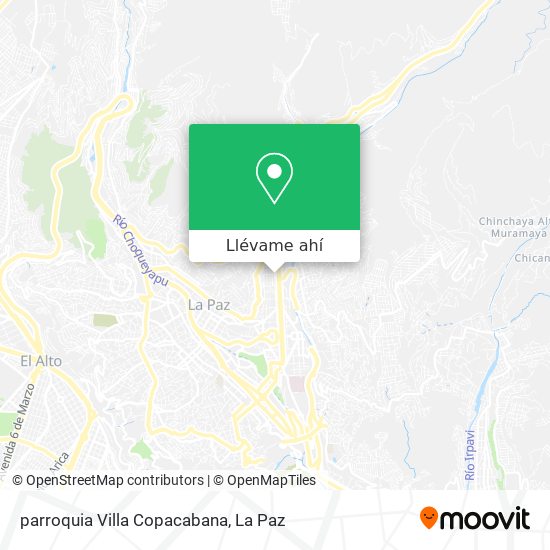 Mapa de parroquia Villa Copacabana