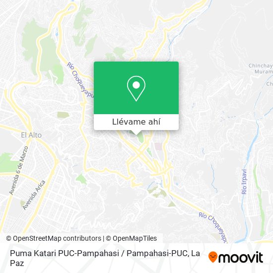 Mapa de Puma Katari PUC-Pampahasi / Pampahasi-PUC
