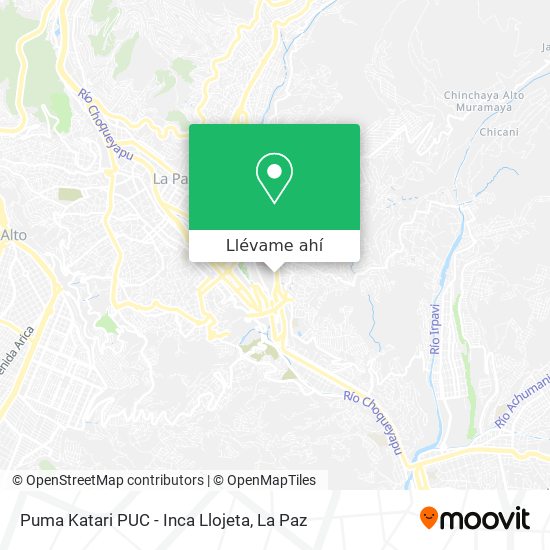 Mapa de Puma Katari PUC - Inca Llojeta
