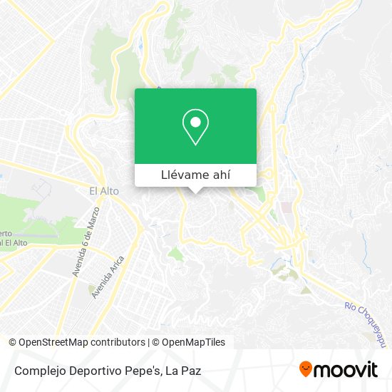 Mapa de Complejo Deportivo Pepe's