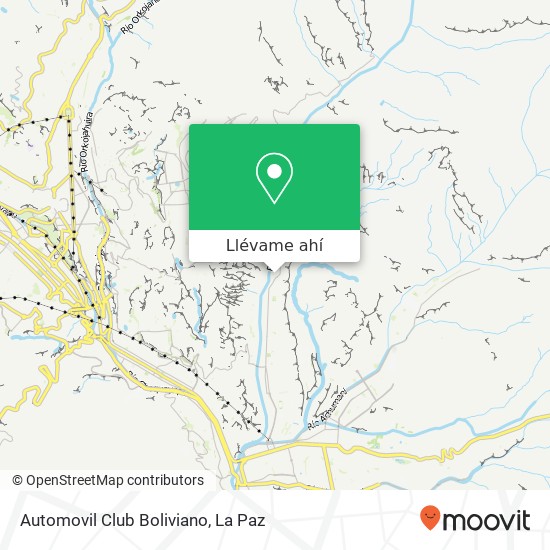 Mapa de Automovil Club Boliviano