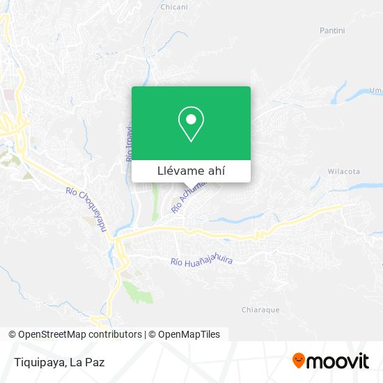 Mapa de Tiquipaya