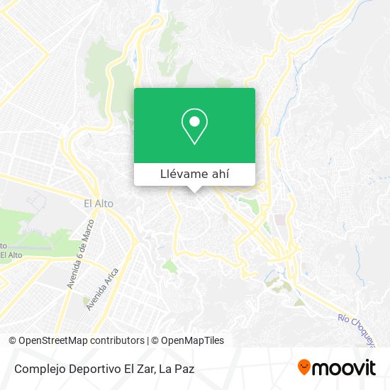 Mapa de Complejo Deportivo El Zar