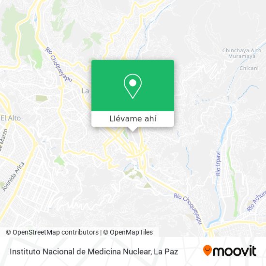 Mapa de Instituto Nacional de Medicina Nuclear