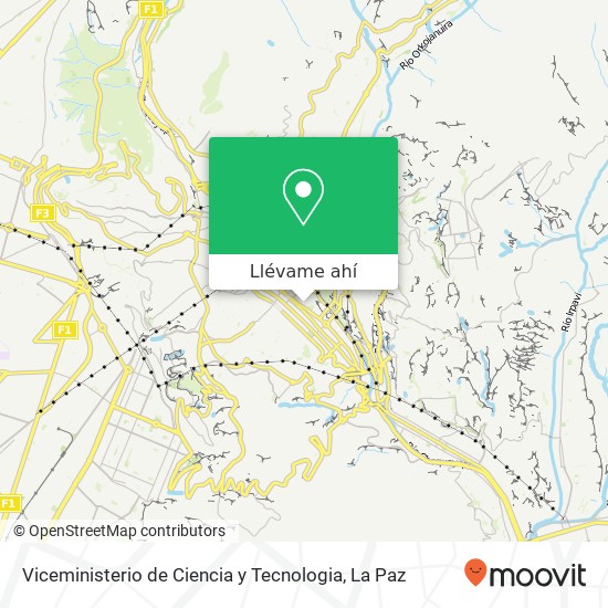 Mapa de Viceministerio de Ciencia y Tecnologia