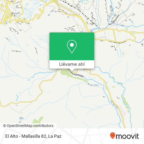 Mapa de El Alto - Mallasilla 82