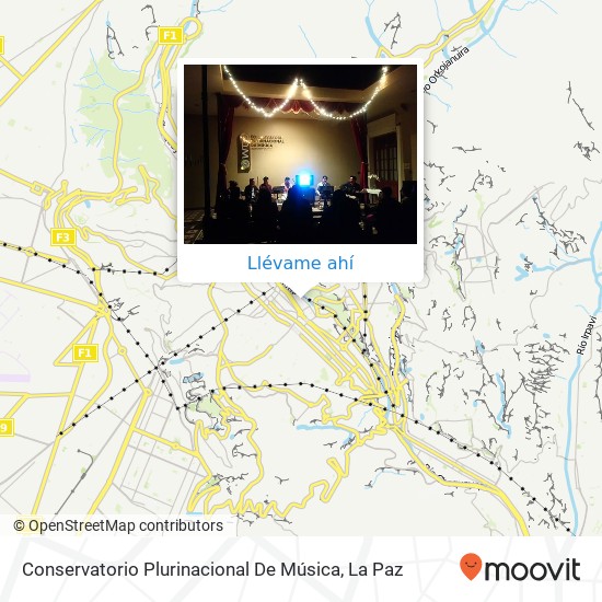 Mapa de Conservatorio Plurinacional De Música