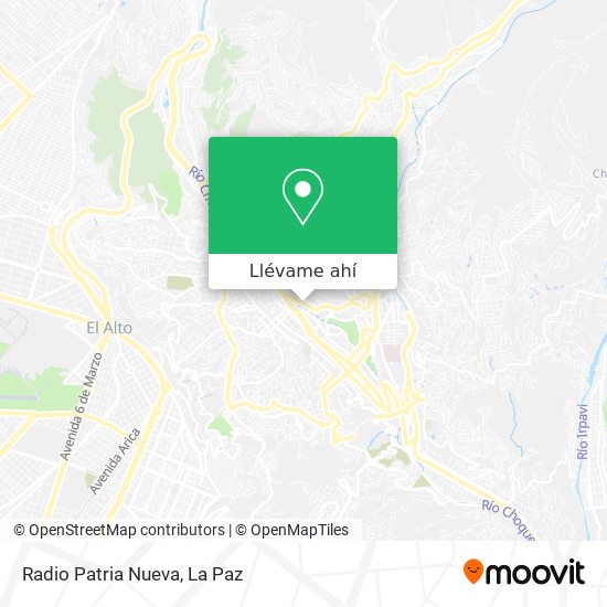 Mapa de Radio Patria Nueva