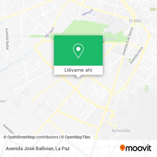 Mapa de Avenida José Ballivian