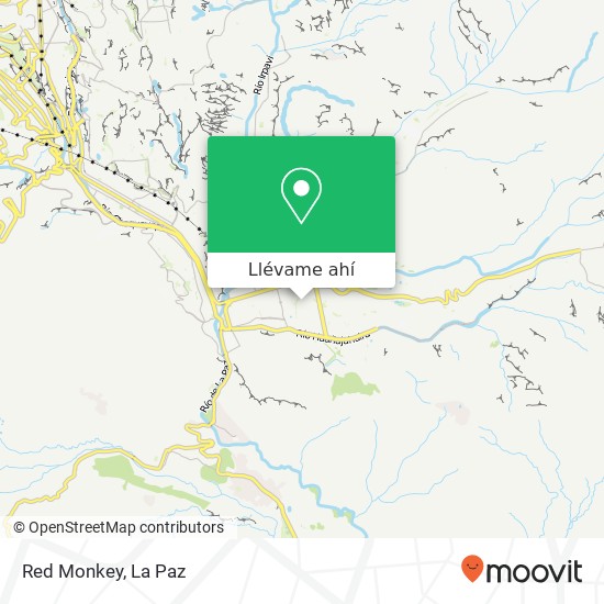 Mapa de Red Monkey, Calle Gabriel René Moreno San Miguel, Nuestra Señora de La Paz