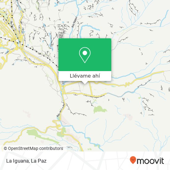 Mapa de La Iguana, Avenida Montenegro San Miguel, Nuestra Señora de La Paz