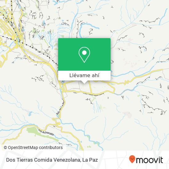 Mapa de Dos Tierras Comida Venezolana