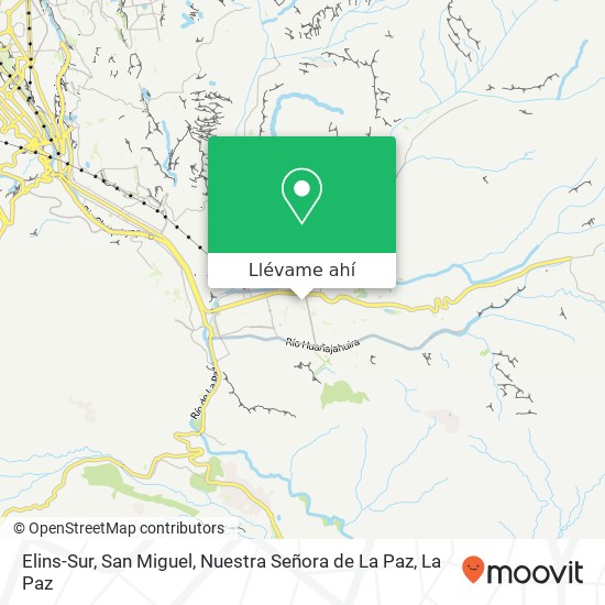 Mapa de Elins-Sur, San Miguel, Nuestra Señora de La Paz