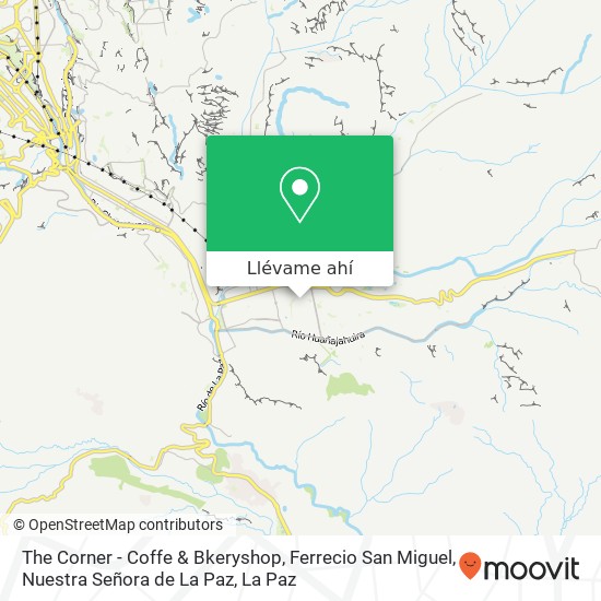 Mapa de The Corner - Coffe & Bkeryshop, Ferrecio San Miguel, Nuestra Señora de La Paz