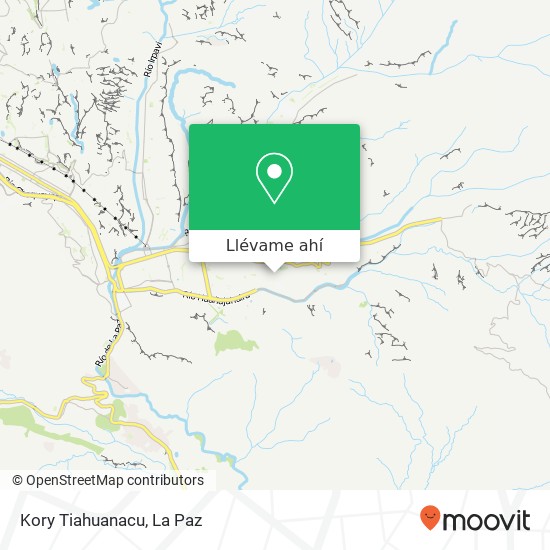 Mapa de Kory Tiahuanacu, Calle 28 Cota Cota, Nuestra Señora de La Paz