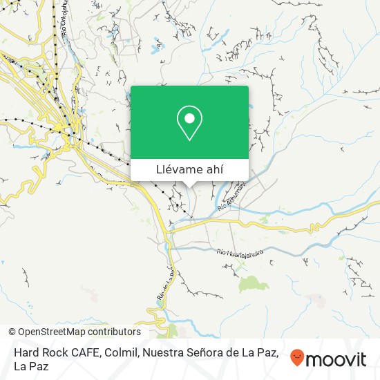 Mapa de Hard Rock CAFE, Colmil, Nuestra Señora de La Paz