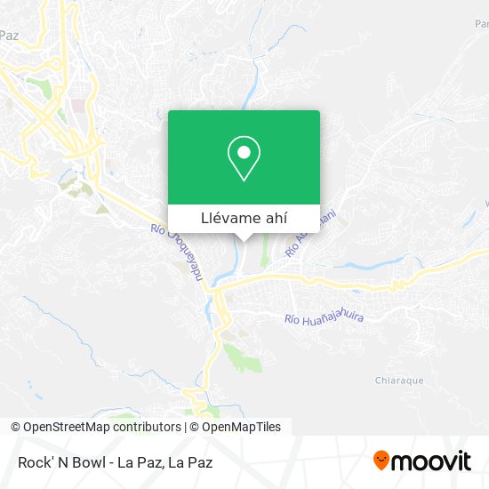 Mapa de Rock' N Bowl - La Paz