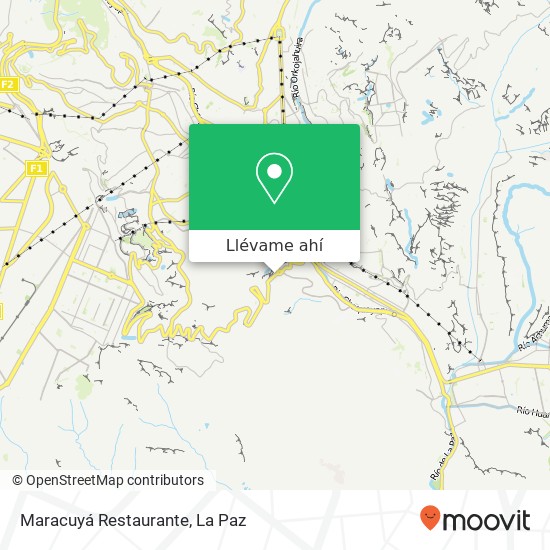 Mapa de Maracuyá Restaurante, Bajo Llojeta, Nuestra Señora de La Paz