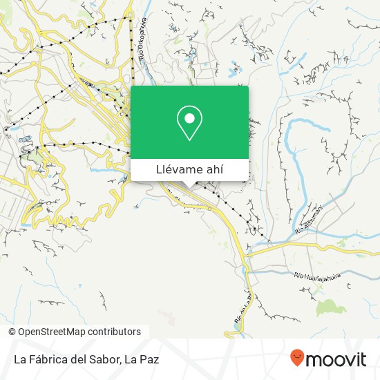 Mapa de La Fábrica del Sabor, Avenida 14 de Septiembre Obrajes, Nuestra Señora de La Paz