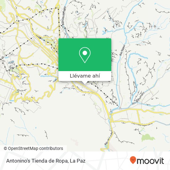 Mapa de Antonino's Tienda de Ropa, Avenida 14 de Septiembre Obrajes, Nuestra Señora de La Paz