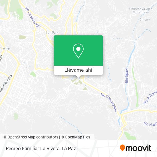 Mapa de Recreo Familiar La Rivera