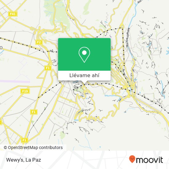 Mapa de Wewy's, Moxos Tembladerani, Nuestra Señora de La Paz