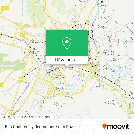 Mapa de Eli's Confitería y Restaurantes