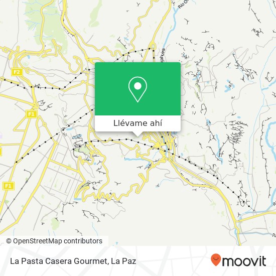 Mapa de La Pasta Casera Gourmet, Ecuador Sopocachi, Nuestra Señora de La Paz